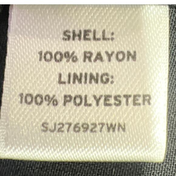 Sejour 16W Black & Blue Open Swing Jacket 100% Rayon, Fully Lined, 3/4 Sleeves - Picture 5 of 15